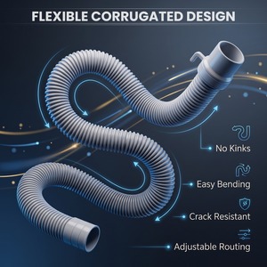 Manguera de Desagüe para Lavadora Semiautomática, Flexible y Duradera, Tubo de Descarga de Agua de Repuesto para Lavadoras de Doble Tina - Product Image 5