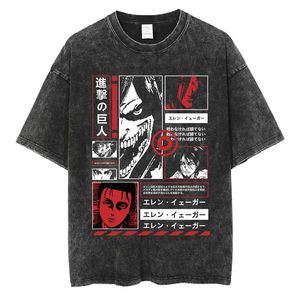เสื้อยืดพิมพ์ลายการ์ตูนญี่ปุ่นรูปปลาคุณภาพสูงแบบสั่งทำพิเศษ ทรงโอเวอร์ไซส์ สไตล์สตรีทแวร์ ทรงหลวม ผู้จัดจำหน่าย - Product Image 6