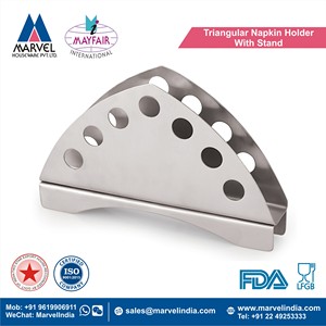 Stainless Steel Napkin/Tissue Dispenser Stand Eco-friendly Durable Matt Finish Classic Style Restaurant/Hotel Use <b>Kitchen</b> <b>Paper</b> - Product Image 2