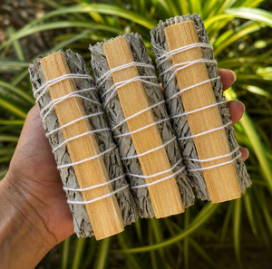 Palo Santo Sage <b>Smudge</b> <b>Stick</b> Handmade Eco-Friendly Natural Sage Wand for New Home & Spiritual Renewal by ALIF CRYSTAL AGATE - Product Image 3