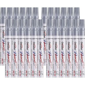 Set di 24 Pennarelli a Base d'Olio Argento, Asciugatura Rapida, Impermeabili, Punta Media, Pennarelli Permanenti per Arte - Product Image 1