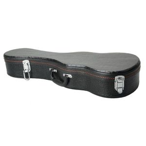 Estuche de cuero negro con patrón de pitón para ukelele de concierto de 23 pulgadas [Reemplaza 9103892] para protección del instrumento - Product Image 4