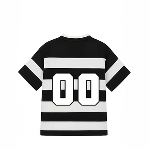 Camiseta de Fútbol Vintage Unisex con Estampado de Letras, de Poliéster, Corte Cuadrado, Oversize, de Alta Calidad, Cuello en V, Malla Personalizada de Secado Rápido - Product Image 4