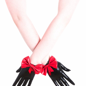 ถุงมือยาวโอเปร่าสีขาว PU สไตล์เรโทรไม่บุซับในสำหรับใส่ไปงานปาร์ตี้ - Product Image 5