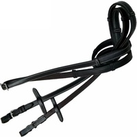Rênes de cheval en cuir véritable faites à la main avec poignée antidérapante, faible MOQ et prix compétitif pour l'équitation et la pratique.