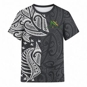 Custom Polynesian Tribal Print <b>T</b>-<b>Shirt</b> <b>Men</b> All Over Maori Pattern Sublimation Cultural Tee - Product Image 5