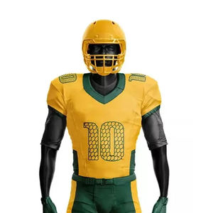 Nouveauté : Ensemble d'uniformes de football américain, imprimé, 100 % polyester, respirant, séchage rapide, haute qualité, unisexe, très demandé - Product Image 4