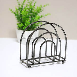 Polished Metal Napkin Holder For Dining Table Shiny Finish Durable Design Elegant Home Kitchen Restaurant Use - Product Image 3