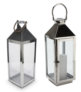 โคมไฟเทียนไม้ที่มีด้ามจับเชือก - Product Image 3