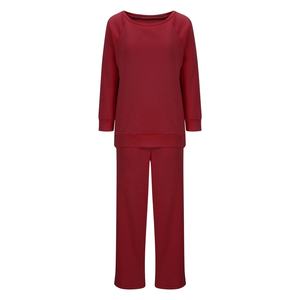Ensemble 2 pièces en polaire épaisse de haute qualité pour femmes, sweat-shirt surdimensionné personnalisé et pantalon à jambes larges, 2025 - Product Image 6