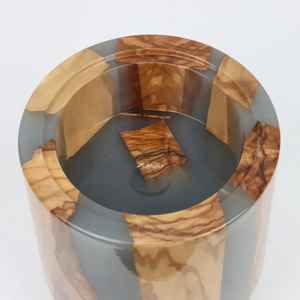 Brûleur d'encens fini de qualité supérieure, support d'encens durable en bois de pin et résine, brûleur d'encens Bakhoor, brûleur d'encens tendance à prix abordable - Product Image 1