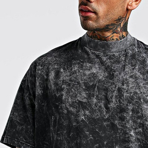 Men's Tie-Dye 100% Cotton <b>T</b>-<b>Shirt</b> O-Neck Short Sleeve Casual Regular Fit Knitted Solid Pattern <b>T</b>-<b>Shirt</b> For Men's - Product Image 6