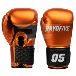 ถุงมือชกมวยสำหรับผู้ใหญ่ถุงมือหนังแบบมืออาชีพที่มีความชื้นและปิดด้วยตะขอและห่วง - Product Image 3