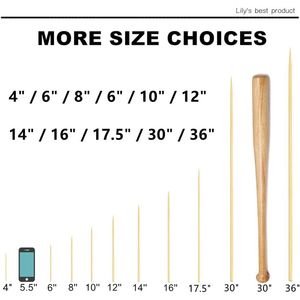 Spiedini in bambù naturale da 16 pollici per kebab, fontana di cioccolato, barbecue, cucina, artigianato e grigliate di antipasti - Product Image 2