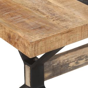 Mesa de Comedor con Acabado de Madera de Mango Rústica - Product Image 5