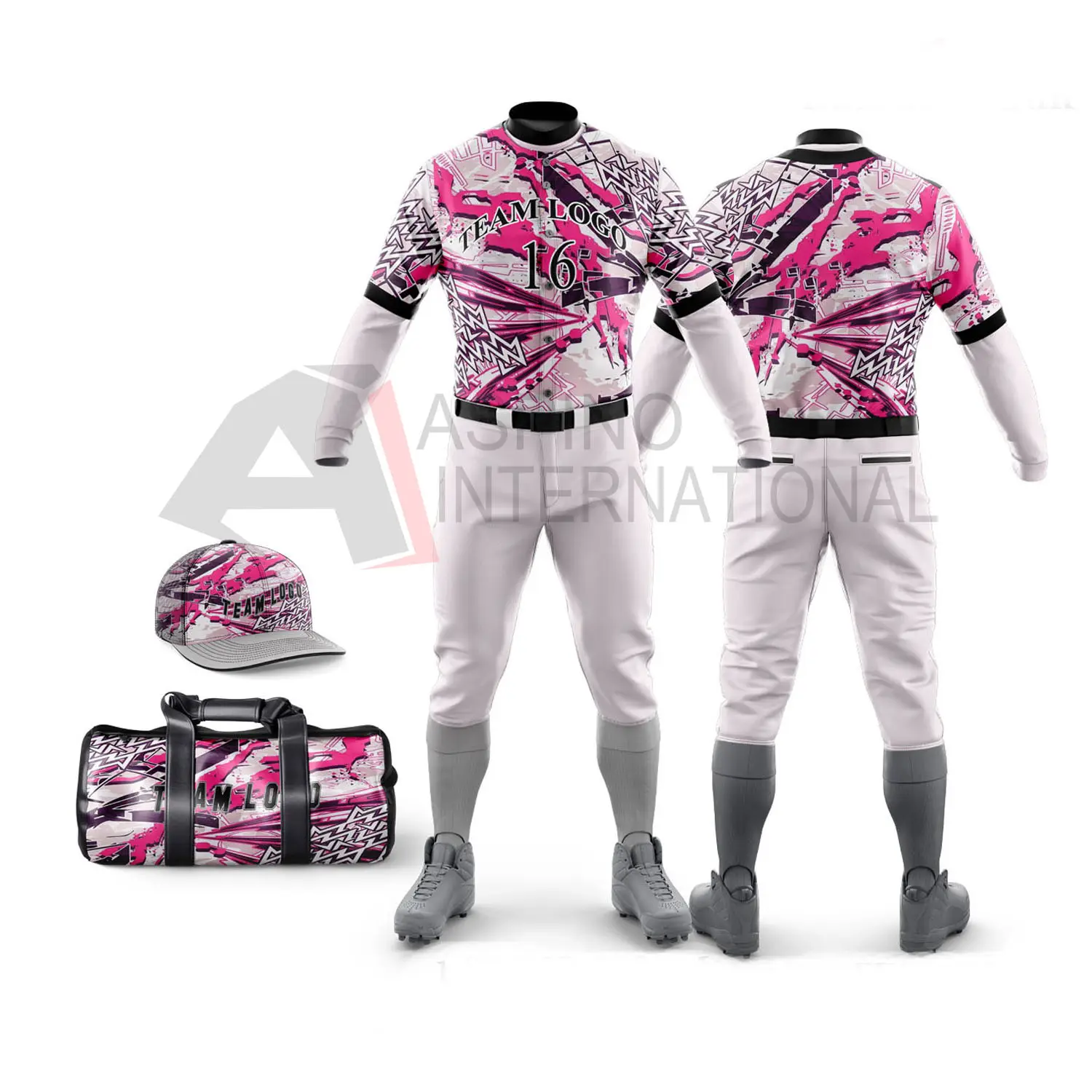 Pakaian olahraga seragam bisbol, paket seragam bisbol penuh Logo kustom desain cetak pribadi