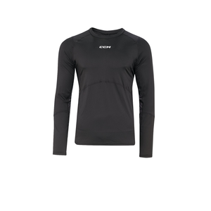 Camiseta Protectora de Cuello de Compresión para Hockey LS Senior/Adulto C C M (TNG2BA) - Negra - Product Image 6