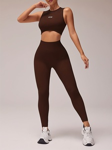 Womens Comfortable Three Piece Yoga Workout Set Sports Bra <b>Long</b> <b>Sleeve</b> <b>Top</b> And Leggings For Fitness Gym <b>Training</b> - Product Image 5
