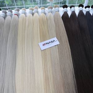 Precio al por mayor Extensiones de cabello a granel Cabello crudo vietnamita Double Drown 100 gramos Colores oscuros 30 pulgadas - Product Image 4