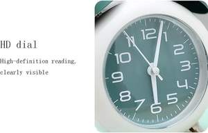 Reloj Despertador Analógico de Cuarzo con Doble Campana, Estilo Retro Clásico |   Reloj de mesa silencioso sin tictac, timbre fuerte, luz nocturna, esfera luminosa, oficina - Product Image 4