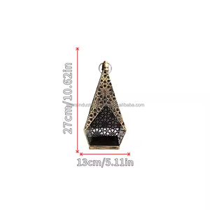 Soporte de vela de hierro marroquí hecho a mano, nuevo FAROL DE Metal hueco para mesa, decoración del hogar, candelabro de ambiente único - Product Image 4