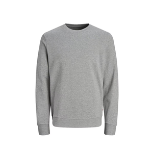 เสื้อสเวตเตอร์ผู้ชายสีเทา คอกลม ทรงปกติ ผ้าถัก สีพื้น สไตล์ลำลอง สำหรับฤดูใบไม้ร่วง - Product Image 5