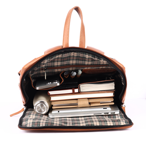 Best Selling Handmade Full Grain <b>Leather</b> <b>Backpack</b> for Men Durable Outdoor Travel <b>Backpack</b> with Laptop Pocket Available For Sale - Product Image 5