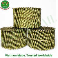 Clous en spirale 3" x 0.120, 4500 pièces, tige de vis durable pour pistolet pneumatique, fabriqué au Vietnam |   Clavo en rouleau