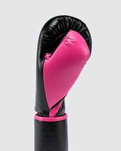 Nouveaux modèles de gants de boxe MMA en cuir noir et rose à lacets, personnalisés, professionnels, pour l'entraînement Sanda, légers, à doigts entiers - Product Image 6