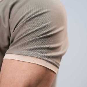 New High Quality Hot Selling Custom Design Solid Breathable Half <b>Zip</b> Men's Slim Fit Wholesale Short Sleeve for Shirts Button <b>Up</b> - Product Image 3