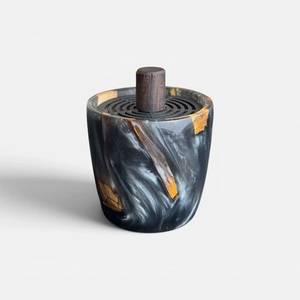 Brûleur à Bakhoor en Résine et Bois Style Arabe, Porte-Encens Oud Traditionnel, Artisanat Religieux, Prix de Gros, Décoration de Luxe pour la Maison, Cadeau - Product Image 2