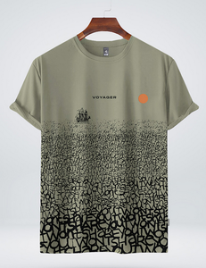 Camiseta de Hombre al por Mayor, OEM, con Logotipo Personalizado, 100% Algodón, 180 GSM, Hombros Caídos, Corte Regular, Estampado Gráfico Completo, Transpirable - Product Image 6