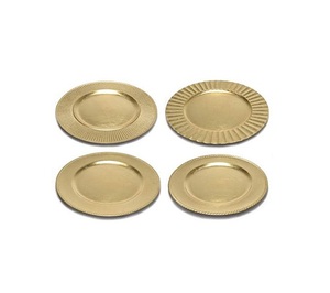 Round Copper Charger <b>Plate</b> Polished Metal Modern Design Durable Dinnerware Solid Color Party Use Hammered Metal Charger <b>Plate</b> - Product Image 6