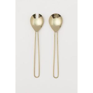 Juego de Cubiertos para Ensalada de Lujo con Mangos de Madera de Acacia Hechos a Mano, Cuchara y Tenedor de Acero Inoxidable al Precio Más Bajo - Product Image 2