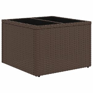 Set divano da giardino in Poly Rattan marrone 8 pezzi con cuscini eleganti mobili da esterno - Product Image 3