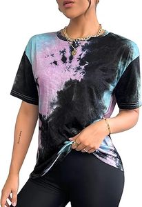 Nuevas Camisetas Tie Dye Lavadas Estilo Vintage de Manga Corta, Camisetas Tie Dye de Verano, Ropa Urbana, Camiseta 100% Algodón Orgánico con Tinte por Inmersión - Product Image 3