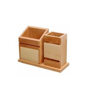 Organizador de Escritorio Cuadrado/Redondo de Madera para Lápices y Bolígrafos, Superventas, Organizador de Almacenamiento de Bolígrafos para Oficina y Hogar, Tamaño Personalizado - Product Image 3