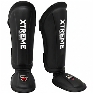 Boxing Shin Guards Adjustable Eco-Friendly Lightweight Custom Logo MMA <b>Muay</b> <b>Thai</b> Kickboxing Training Sparring <b>Pads</b> Youth/Adult - Product Image 1