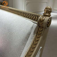 Tissu européen hôtel salon meubles appartement Antique Royal français ensemble personnalisable bois luxe canapé Villa loisirs chaise