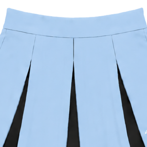 Falda plisada azul claro para porristas, para mujeres y niñas, para equipos deportivos, presentaciones de baile, entrenamiento, competición, ropa deportiva escolar - Product Image 4