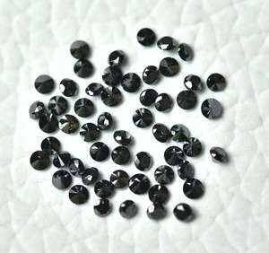 Diamants naturels noirs de qualité AAA, taille ronde brillante, 2 mm, 3 mm, certifiés IGI, diamants calibrés en vrac pour la fabrication de bijoux, vente en gros - Product Image 3