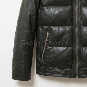 Custom Luxury Leather <b>Jacket</b> <b>Men</b> Bomber Real Sheepskin Shearling Coat Winter Warm Fur Lined Flight Top <b>Jacket</b> - Product Image 4