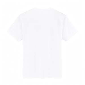 T-shirt blanc à manches courtes et col rond pour hommes, avec imprimé graphique de dessin animé de panda et d'ours polaire, décontracté - Product Image 4