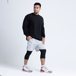 Shorts de bain islamiques Awrah pour hommes avec logo personnalisé, couleur unie, écologiques, séchage rapide, imperméables, pour sports de plein air, Halal, Sunnites - Product Image 2