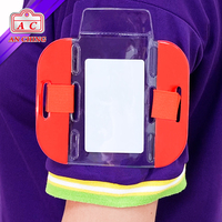 Porte brassard de carte de sécurité en plastique souple pvc