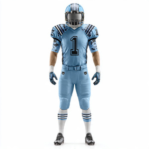 Tenues de football américain camouflage de haute qualité avec impression du nom de l'équipe, ensemble maillot et pantalon de football américain, uniforme de football pour jeunes par sublimation - Product Image 2