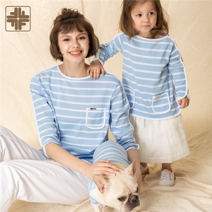 ODM OEM 2024 Organic Cotton RPET Striped Knitted Casual Kids <b>Spring</b> Autumn Clothing - Product Image 6