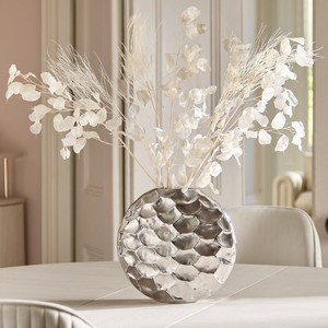 Aluminum Decorative Centerpiece <b>Vase</b> Modern Metal Flower Pot for Living Room Dining Table Hotel Office Home Décor - Product Image 4