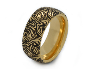 Custom Size Polished Finish Damascus <b>Rings</b> Modern Style Pattern Steel Damascus <b>Rings</b> Matte Finish Elegant Damascus <b>Rings</b> - Product Image 6