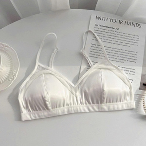 Underwear <b>Bra</b> Beautiful Bust Support Lingerie Lace Satin Sexy Hollow-Out Design <b>Bra</b> - Product Image 4